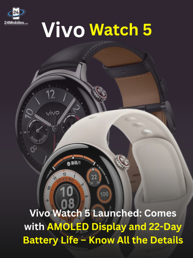Vivo Watch 5 Debuts with Stunning AMOLED Display and 22-Day Battery Backup