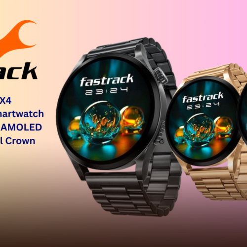 Fastrack Radiant FX4 smartwatch worn on wrist with sleek and stylish unisex design