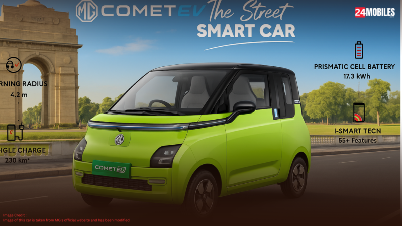 MG Comet EV Launched at an Affordable Price with Stylish New Design, 230KM Range & 30,000km Warranty