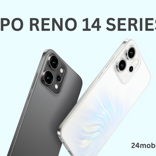 Oppo Reno 14 Pro and Reno 14 smartphones in Titanium Grey and Pearl White colors with triple camera setup – 24mobiles.com