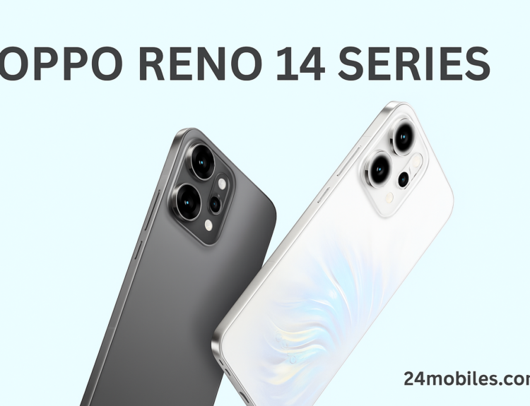 Oppo Reno 14 Pro and Reno 14 smartphones in Titanium Grey and Pearl White colors with triple camera setup – 24mobiles.com